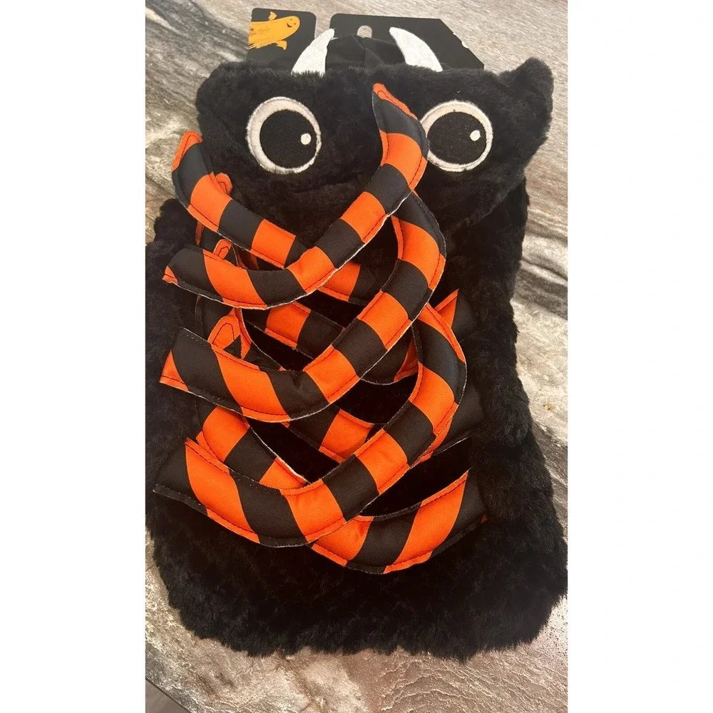 Spider Costume For Dogs Halloween Trick Or Treat Black Spider‎ Orange Legs Small
